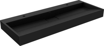Mexen Ava umyvadlo na desku z konglomerátu 2/O 120 x 46 cm, černá - 23011272