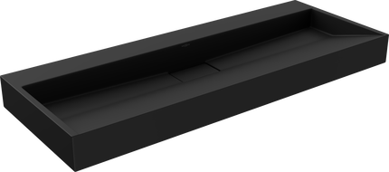 Mexen Ava umyvadlo na desku z konglomerátu B/O 120 x 46 cm, černá - 23011270