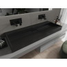 Mexen Ava umyvadlo na desku z konglomerátu B/O 120 x 46 cm, černé - 23011270