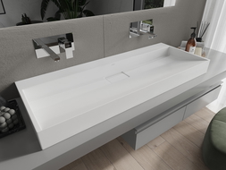 Mexen Ava umyvadlo na desku z konglomerátu B/O 120 x 46 cm, bílá - 23011200