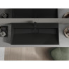 Mexen Ava umyvadlo na desku z konglomerátu 1/O 100 x 46 cm, černé - 23011071