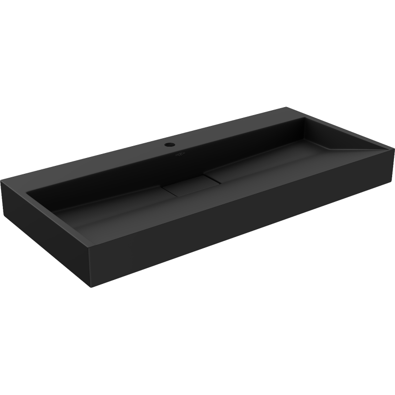 Mexen Ava umyvadlo na desku z konglomerátu 1/O 100 x 46 cm, černé - 23011071