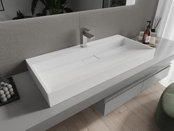 Mexen Ava umyvadlo na desku z konglomerátu 1/O 100 x 46 cm, bílá - 23011001