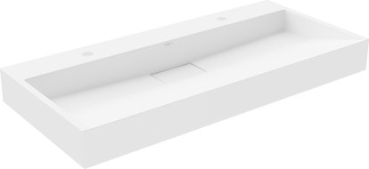 Mexen Ava umyvadlo na desku z konglomerátu 2/O 100 x 46 cm, bílá - 23011002