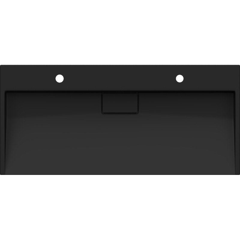 Mexen Ava desková umyvadlová z konglomerátu 2/O 100 x 46 cm, černá - 23011072