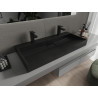Mexen Ava desková umyvadlová z konglomerátu 2/O 100 x 46 cm, černá - 23011072