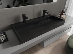 Mexen Ava umyvadlo na desku z konglomerátu 2/O 100 x 46 cm, černá - 23011072