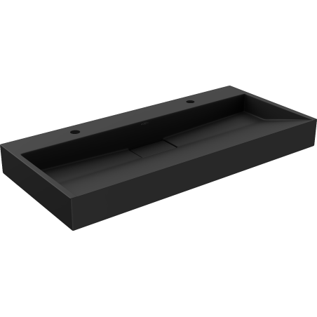 Mexen Ava umyvadlo na desku z konglomerátu 2/O 100 x 46 cm, černé - 23011072