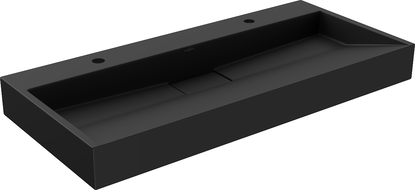 Mexen Ava umyvadlo na desku z konglomerátu 2/O 100 x 46 cm, černá - 23011072