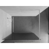 Mexen Kioto sprchová stěna Walk-in 100 x 200 cm, pruhy 8 mm, bílá - 800-100-101-20-09