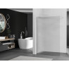 Mexen Kioto sprchová stěna Walk-in 140 x 200 cm, pruhy 8 mm, bílá - 800-140-101-20-09