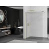 Mexen Kioto sprchová stěna Walk-in 110 x 200 cm, pruhy 8 mm, zlatá - 800-110-101-50-09