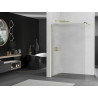 Mexen Kioto sprchová zástěna Walk-in 110 x 200 cm, pruhy 8 mm, zlatá - 800-110-101-50-09