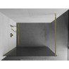 Mexen Kioto sprchová stěna Walk-in 110 x 200 cm, pruhy 8 mm, zlatá - 800-110-101-50-09