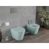 Mexen Rico WC mísa Rimless s pomalu klesající deskou slim, duroplast, světle zelená mat - 30724048