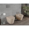 Mexen Rico mísa WC Rimless s pomalu sklopným, slim duroplastovým sedátkem, matná cappuccino - 30724064