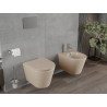 Mexen Rico WC mísa Rimless s pomalu sklápěcím slim sedátkem, duroplast, cappuccino mat - 30724064