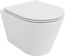 Mexen Rico WC mísa Rimless se sedátkem s pomalým sklápěním slim, duroplast, bílá matná - 30724001