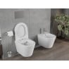Mexen Rico misa wc Rimless s pomalu zavíratelným tenkým sedátkem, duroplast, bílá mat - 30724001