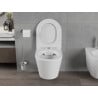 Mexen Rico misa wc Rimless s pomalu zavíratelným tenkým sedátkem, duroplast, bílá mat - 30724001