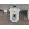 Mexen Rico misa wc Rimless s pomalu zavíratelným tenkým sedátkem, duroplast, bílá mat - 30724001