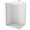 Mexen Kioto sprchová stěna Walk-in 100 x 200 cm, pruhy 8 mm, růžové zlato - 800-100-101-60-09