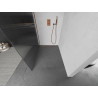 Mexen Kioto sprchová stěna Walk-in 100 x 200 cm, pruhy 8 mm, růžové zlato - 800-100-101-60-09
