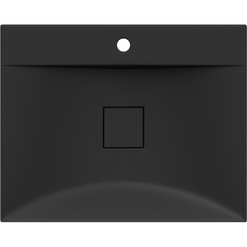Mexen Poli umyvadlo na desku z konglomerátu 1/O 60 x 48 cm, černé - 23026071
