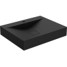 Mexen Poli umyvadlo na desku z konglomerátu 1/O 60 x 48 cm, černá - 23026071