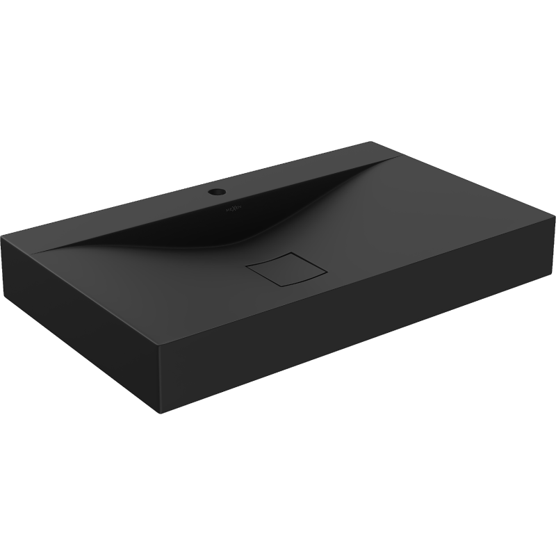 Mexen Poli umyvadlo na desku z konglomerátu 1/O 80 x 48 cm, černá - 23028071