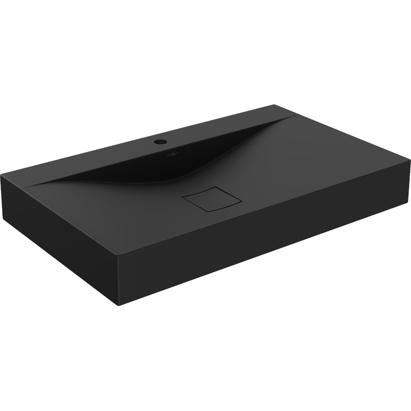 Mexen Poli umyvadlo na desku z konglomerátu 1/O 80 x 48 cm, černé - 23028071