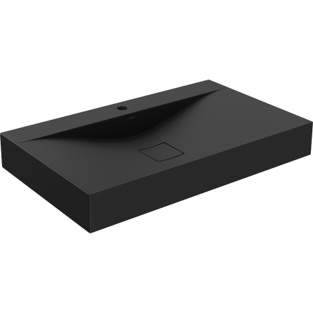 Mexen Poli umyvadlo na desku z konglomerátu 1/O 80 x 48 cm, černá - 23028071