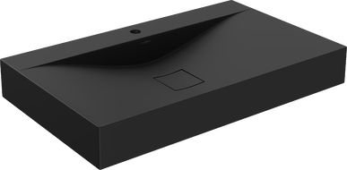 Mexen Poli umyvadlo na desku z konglomerátu 1/O 80 x 48 cm, černá - 23028071