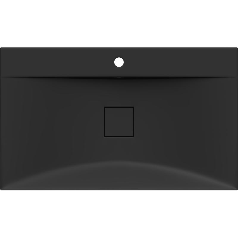 Mexen Poli umyvadlo na desku z konglomerátu 1/O 80 x 48 cm, černá - 23028071