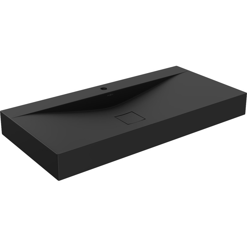 Mexen Poli umyvadlo na desce z konglomerátu 1/O 100 x 48 cm, černé - 23021071