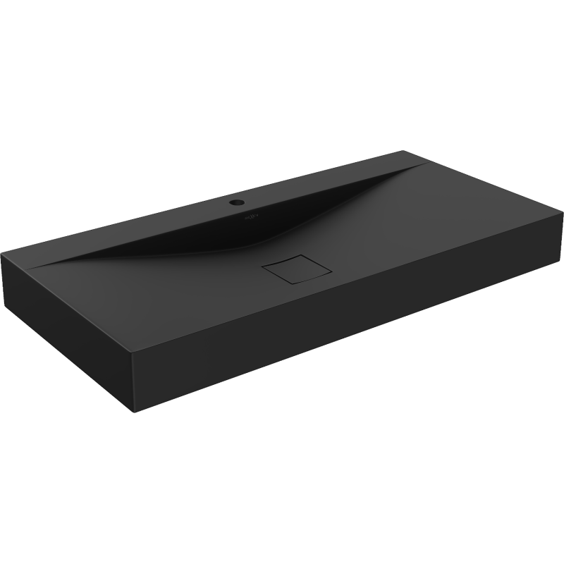 Mexen Poli umyvadlo na desku z konglomerátu 1/O 100 x 48 cm, černá - 23021071