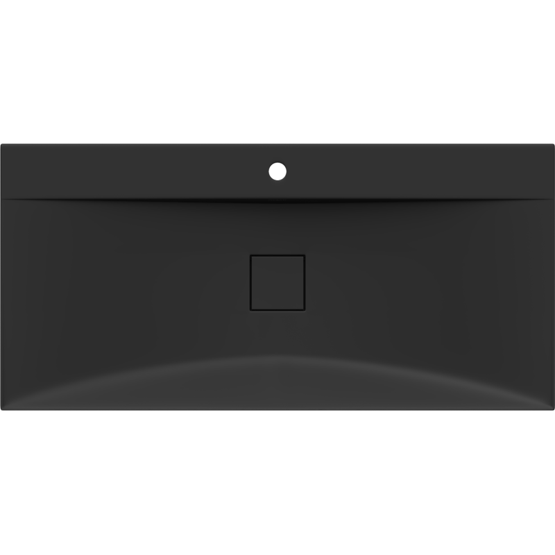 Mexen Poli umyvadlo na desku z konglomerátu 1/O 100 x 48 cm, černá - 23021071