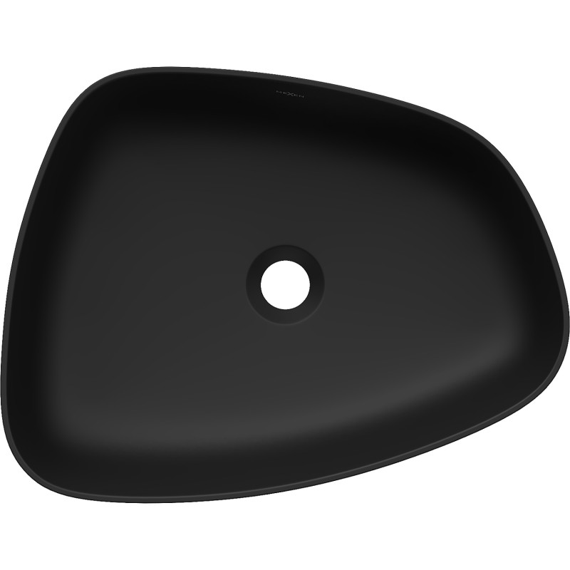 Mexen Ono konzolové umyvadlo z konglomerátu 51 x 39 cm, černé - 23045171
