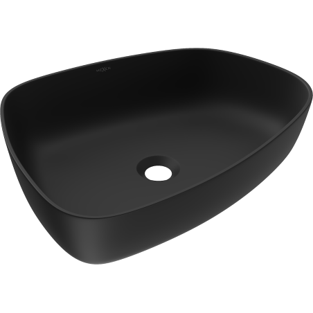 Mexen Ono nástavné umyvadlo z konglomerátu 51 x 39 cm, černé - 23045171