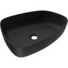 Mexen Ono nástavné umyvadlo z konglomerátu 51 x 39 cm, černé - 23045171