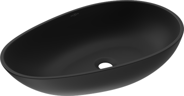 Mexen Nora umyvadlo na desku z konglomerátu 60 x 36 cm, černá - 23056071