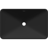 Mexen Esper deskové umyvadlo z konglomerátu 60 x 38 cm, černé - 23036071