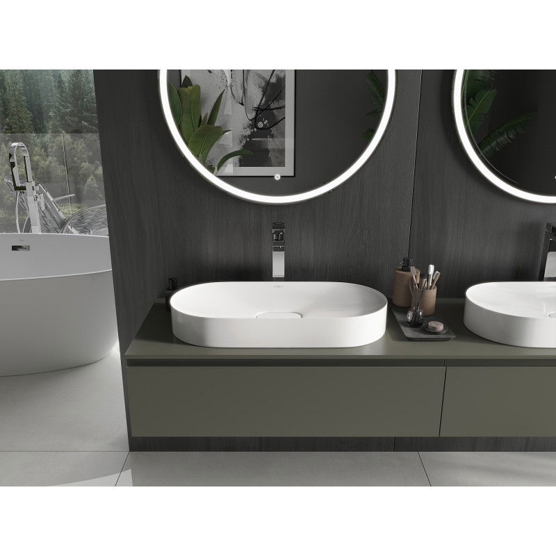 Mexen Sofia umyvadlo na desku z konglomerátu 70 x 35 cm, bílá - 23067001