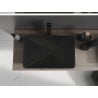 Mexen Esper deskové umyvadlo z konglomerátu 60 x 38 cm, černé - 23036071