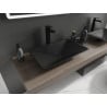 Mexen Esper deskové umyvadlo z konglomerátu 60 x 38 cm, černé - 23036071