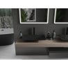 Mexen Esper deskové umyvadlo z konglomerátu 60 x 38 cm, černé - 23036071