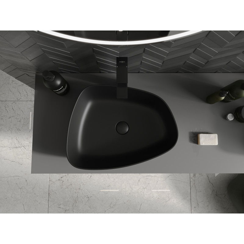 Mexen Ono umyvadlo na desku z konglomerátu 51 x 39 cm, černé - 23045171