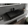 Mexen Poli umyvadlo na desku z konglomerátu 1/O 80 x 48 cm, černé - 23028071