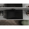 Mexen Poli umyvadlo na desku z konglomerátu 1/O 80 x 48 cm, černé - 23028071