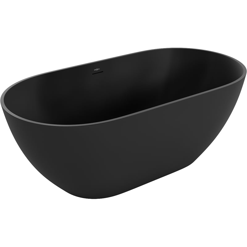 Mexen Rimini volně stojící vana z konglomerátu 150 x 75 cm, černá mat - 57241507570